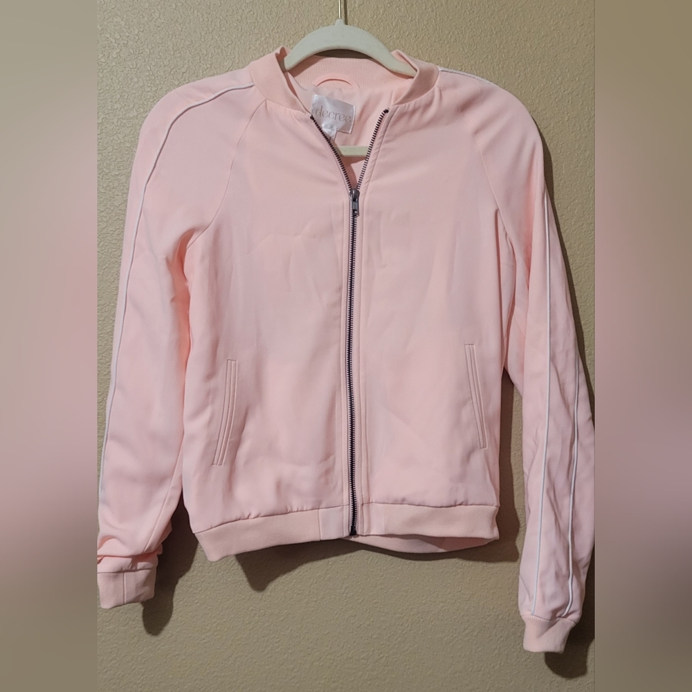 NWT girls pink decree athletic jacket